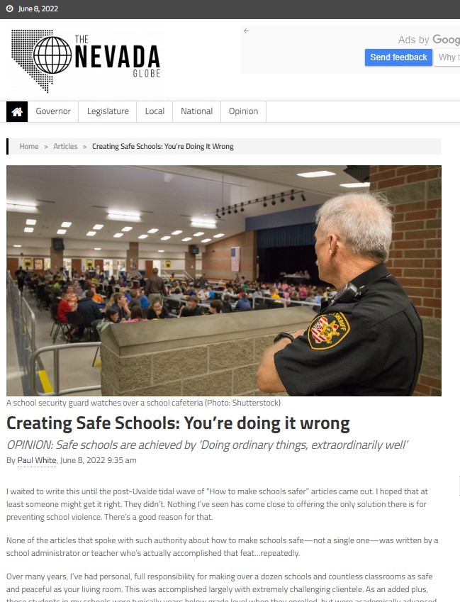 Paul White School Safety