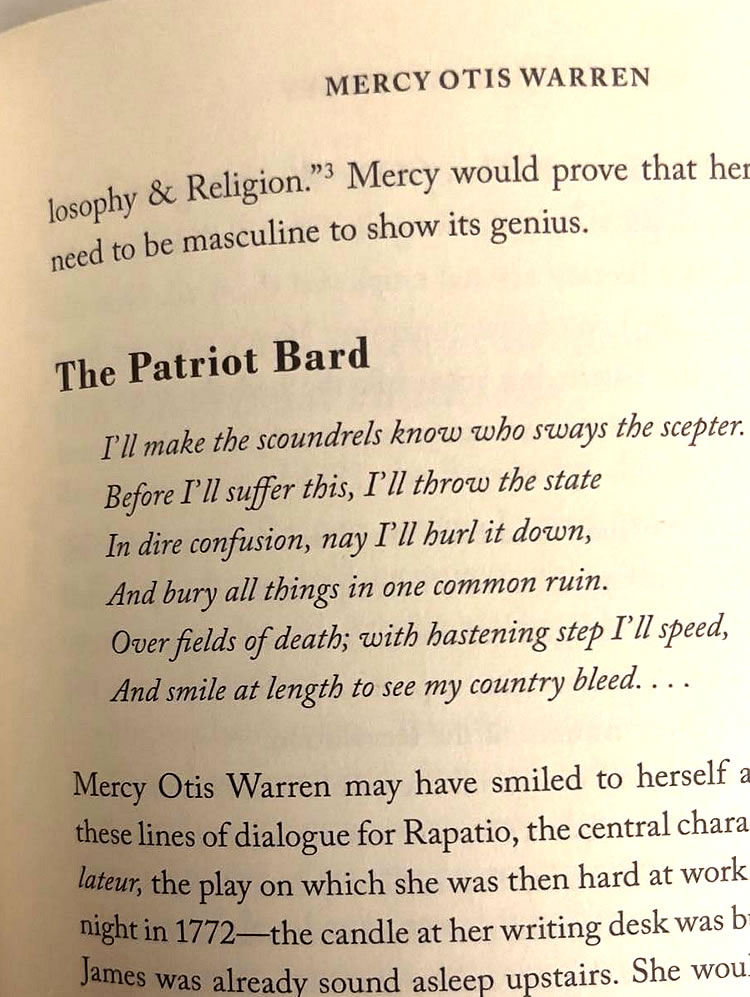 Patriot Bard Mercy Otis Warren