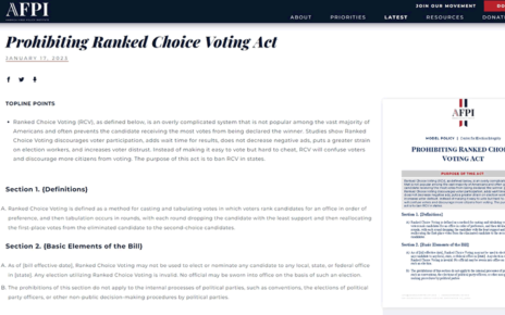 REJECT Rank Choice Voting