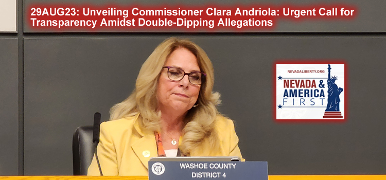 Washoe County Commissioner Clara Andriola Double Dipping Allegations