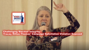 Tracey Hilton Thomas Campaign Solicitation Violation Exposed