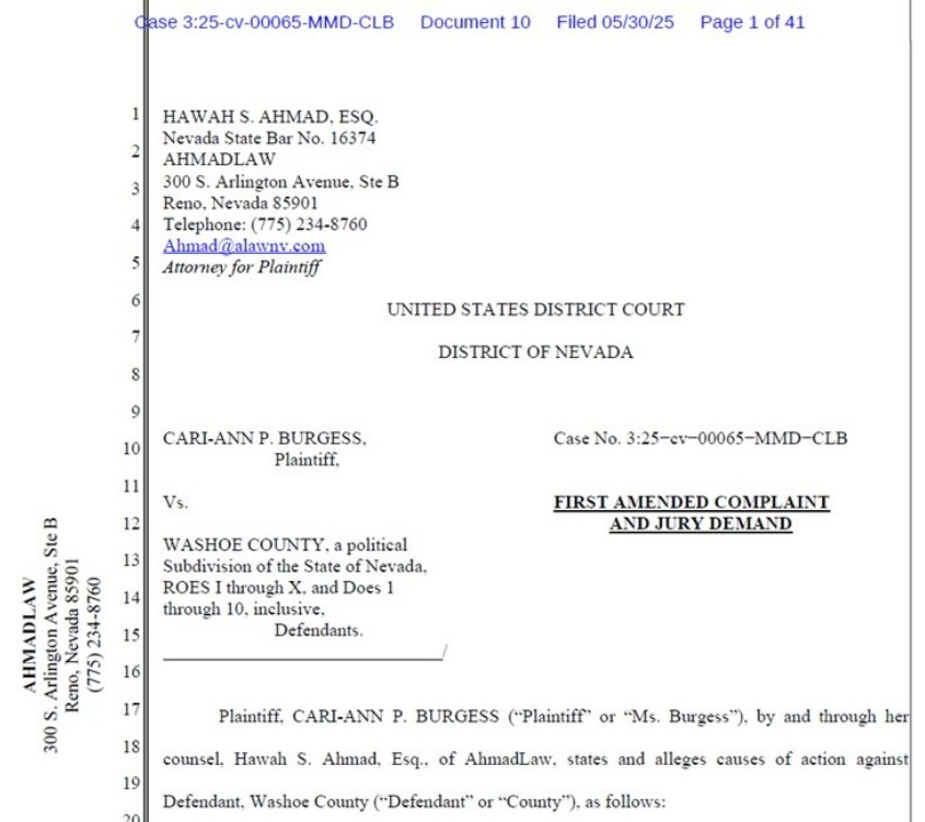 Burgess v. Washoe County